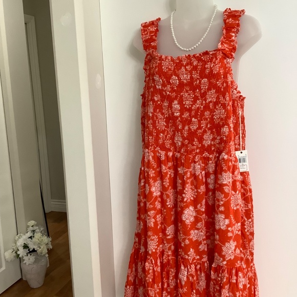 Dex NWT Orange Sun Dress XL - Picture 3 of 8